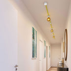 System Filé Linear Kit – mit Kabel CF10 von 5 m für Lichterketten und 7 Bauteilen aus weiß lackiertem Holz für Innenräume – Ansicht 2