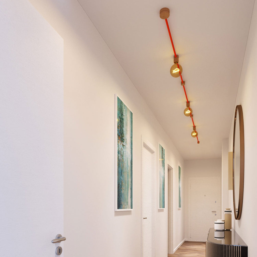 Filé Linear-System-Kit – mit Kabel CF15 5 m für Lichterkette und 7 Holzelementen für den Innenbereich – Ansicht 2