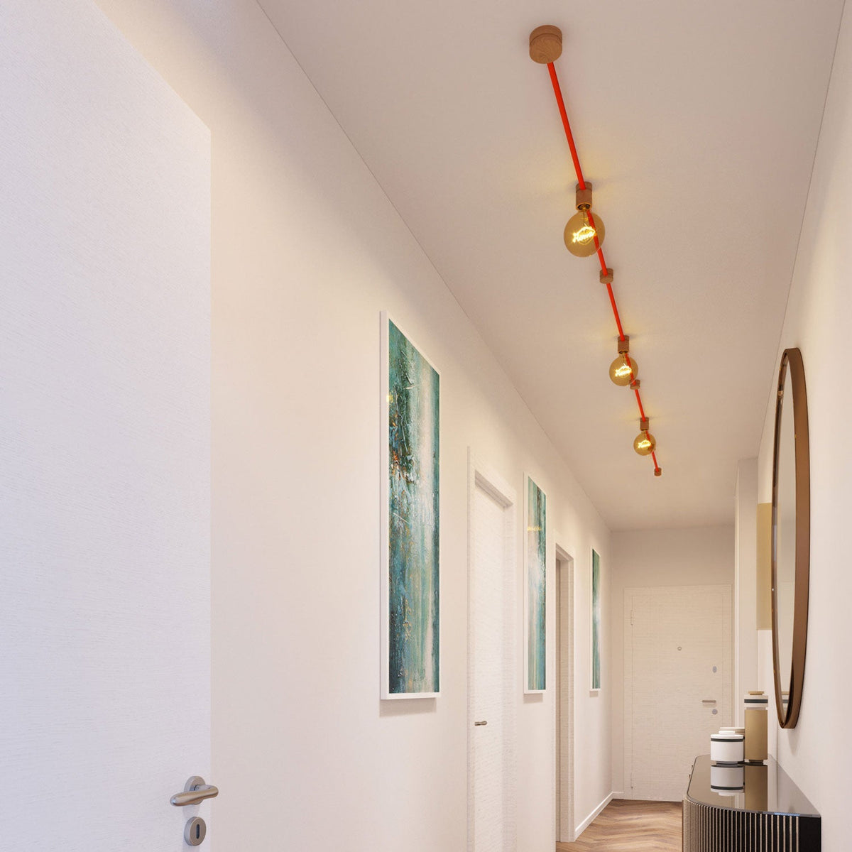 Filé Linear-System-Kit – mit Kabel CF15 5 m für Lichterkette und 7 Holzelementen für den Innenbereich – Ansicht 2