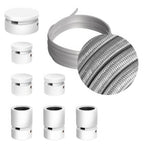 Filé Linear-System-Kit – mit CM02-Kabel (5 m) für Lichterkette & 7 weiß lackierten Holzelementen für den Innenbereich