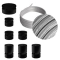Filé Linear Kit-System – mit CM02-Kabel, 5 m, für Lichterketten und 7 Komponenten aus schwarz lackiertem Holz für den Innenbereich