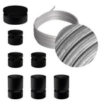 Filé Linear Kit-System – mit CM02-Kabel, 5 m, für Lichterketten und 7 Komponenten aus schwarz lackiertem Holz für den Innenbereich
