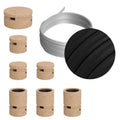 Filé Linear Kit-System – mit 5 m Kabel CM04 für Lichterketten und 7 Holzelementen für Innenräume