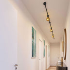 Filé-System Linear Kit – mit 5 m Kabel CM04 für Lichterkette und 7 lackierten Holzelementen in Schwarz für den Innenbereich. – Ansicht 2