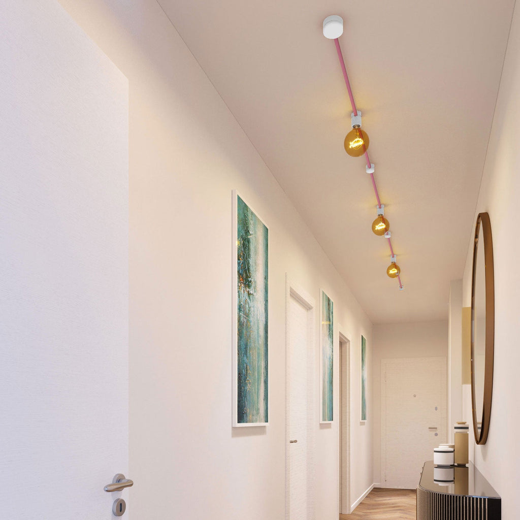Filé Linear-System Kit – mit 5 m CM16-Kabel für Lichterkette und 7 weißen, lackierten Holzelementen für den Innenbereich – Ansicht 2