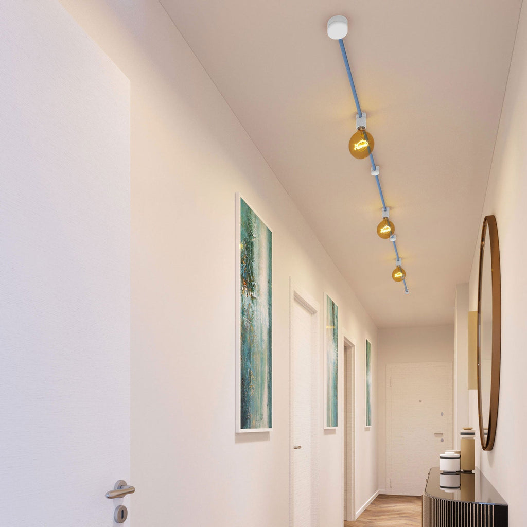 Filé Linear-System-Kit – mit 5 m CM17-Kabel für Lichterketten und 7 weiß lackierten Holzteilen für Innenräume – Ansicht 2