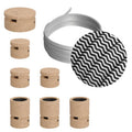 Filé Linear-System-Kit – mit CZ04-Kabel (5 m) für Lichterkette und 7 Holzelementen für den Innenbereich