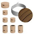 Filé Linear Kit System – mit 5 m CZ22-Kabel für Lichterkette und 7 Holzelementen für den Innenbereich
