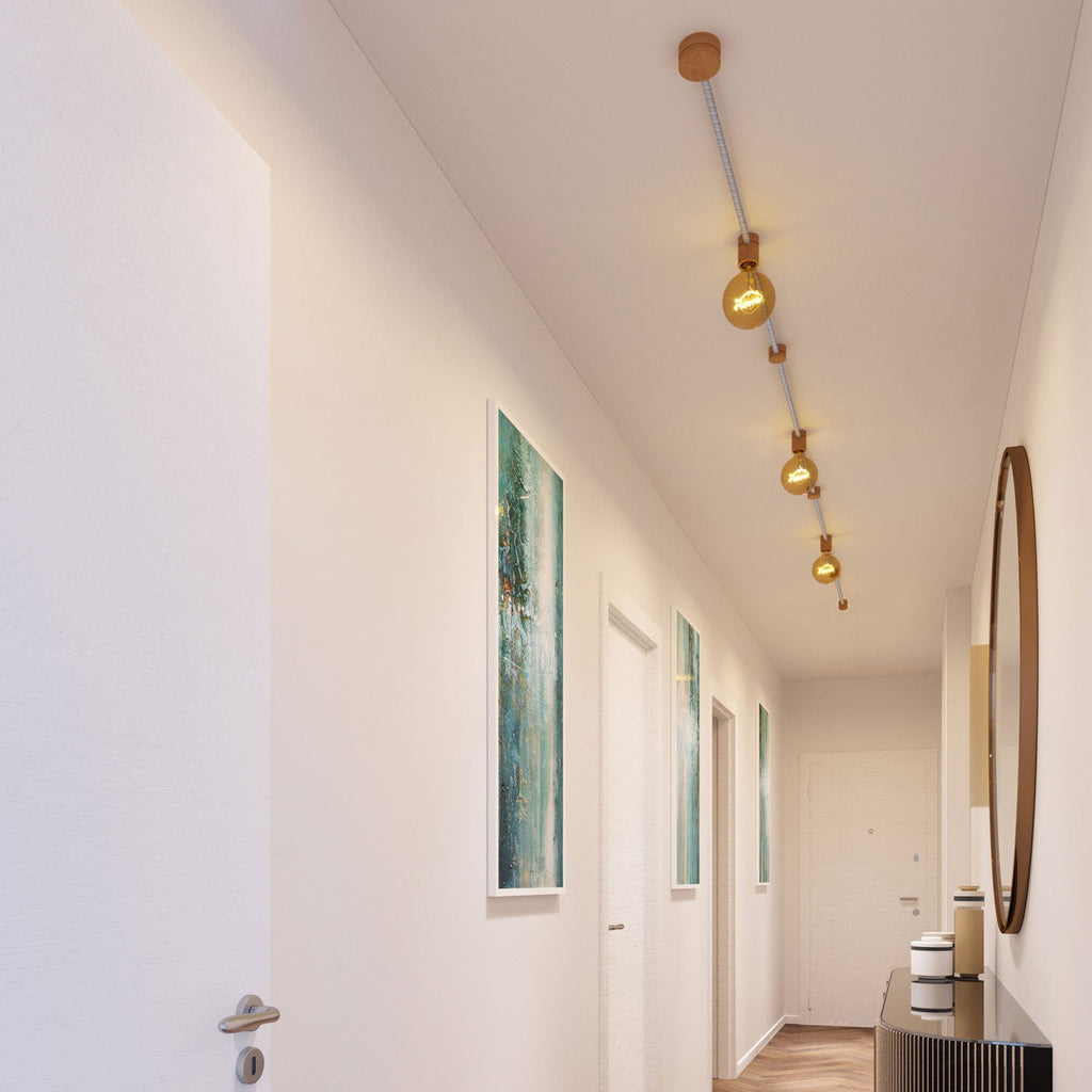 Filé Linear-System-Set – Mit ECC37-Kabel 5 m für Lichterkette und 7 Holzelementen für Innenräume – Ansicht 2