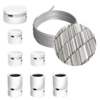 Filé Linear Kit – mit 5 m ECC37-Kabel für Kettenaufhängung und 7 lackierten Holzelementen für Innenräume