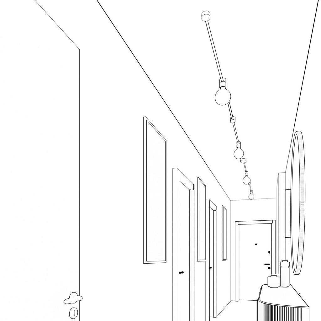 System Filé Symmetric Kit – mit 5 m CM02-Kabel für Lichterkette und 9 Holzkomponenten für den Innenbereich – Ansicht 4