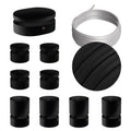 Filé Symmetric System Kit – mit 5m CM04 Kabel für Lichterkette und 9 schwarz lackierten Holzelementen für den Innenbereich