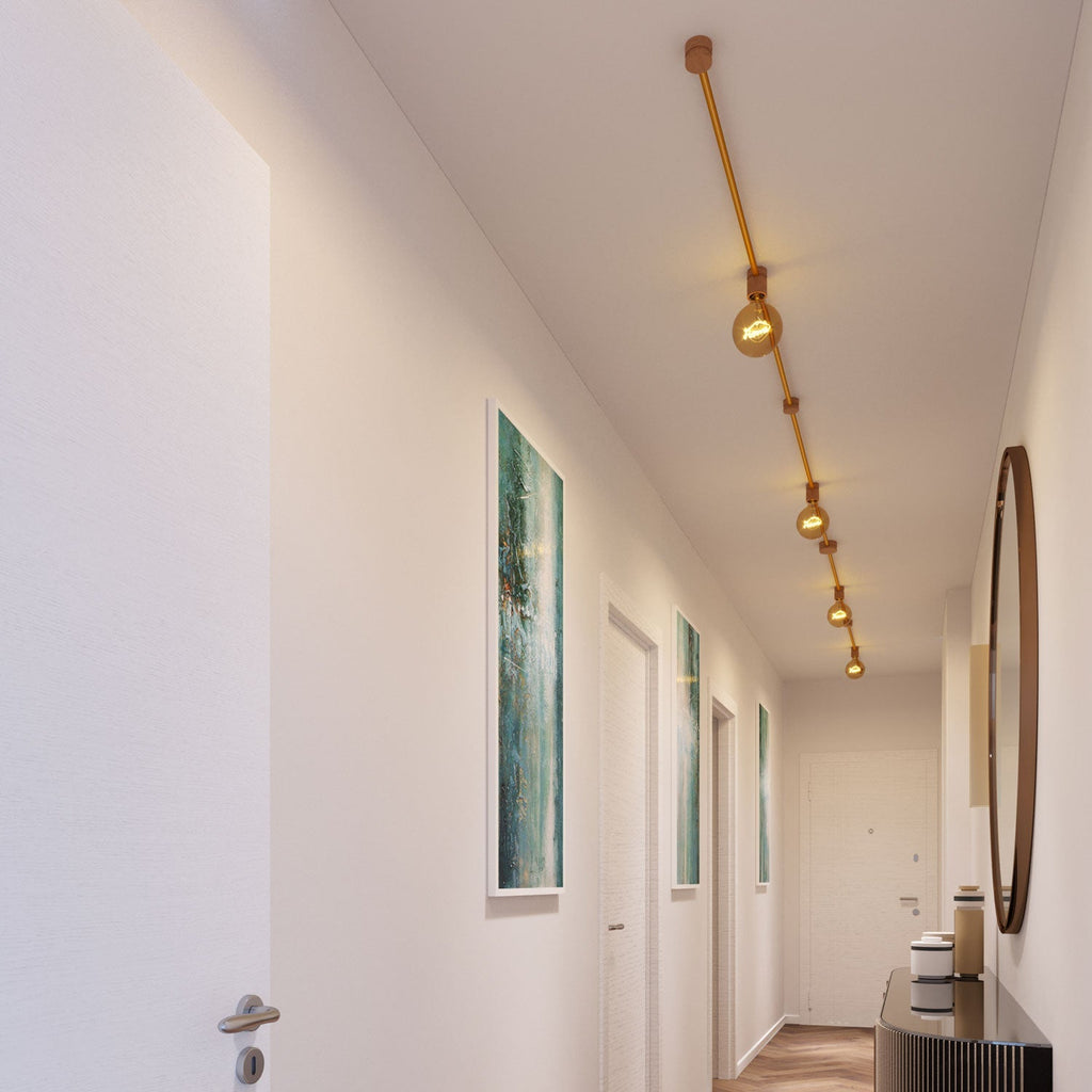 Filé Symmetric Kit – System mit CM05-Leitung 5 m für Lichterketten und 9 Holzelementen für den Innenraum – Ansicht 2
