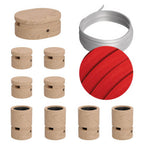 Filé Symmetric System Kit – mit 5 m Kabel CM09 für Lichterketten und 9 Holzkomponenten für Innenräume