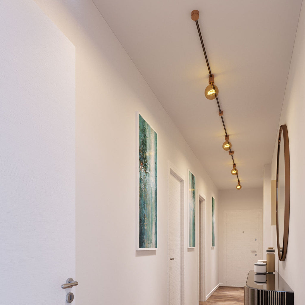 Filé Symmetric Kit-System – mit CZ22-Kabel 5 m für Lichterkette und 9 Holzelementen für den Innenbereich – Ansicht 2