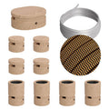 Filé Symmetric Kit-System – mit CZ22-Kabel 5 m für Lichterkette und 9 Holzelementen für den Innenbereich