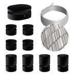 Filé Symmetric Kit System – mit ECC37-Kabel (5 m) für Lichterkette und 9 lackierten Holzkomponenten für den Innenbereich – Schwarz