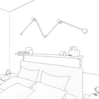 Filé Wiggle System Kit – mit 3 m CM02-Kabel für Lichterkette und 5 Holzelementen für den Innenbereich – Ansicht 4