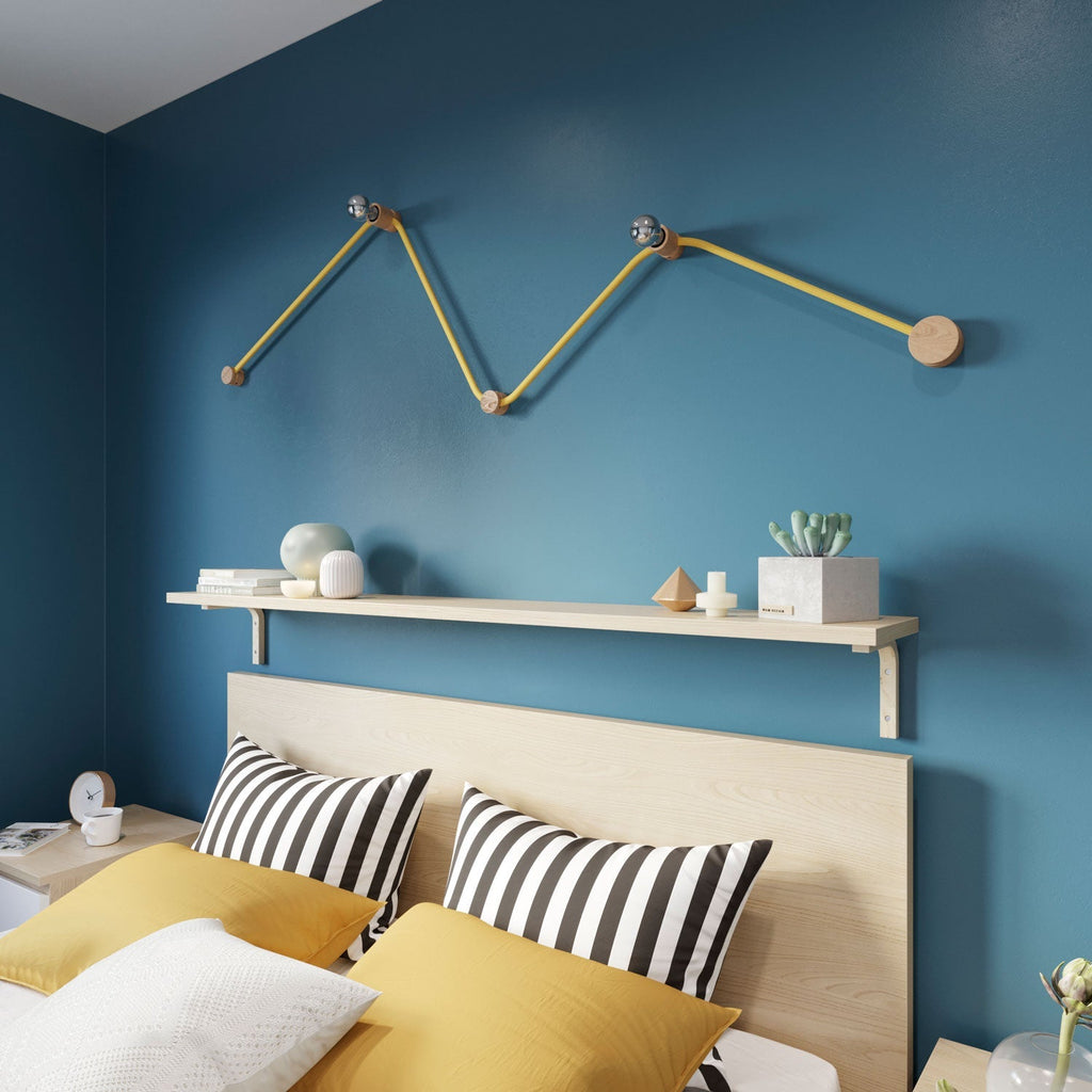 Filé Wiggle System-Kit - mit 3 m CM10-Kabel für Lichterketten und 5 Holzteilen für den Innenbereich – Ansicht 2