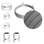 Filé Wiggle System-Kit – mit 3 m CZ04-Kabel für Lichterketten und 5 Komponenten aus weiß lackiertem Holz für den Innenbereich.