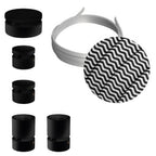 Filé Wiggle Kit-System – mit 3 m CZ04-Kabel für Lichterkette und 5 schwarz lackierten Holzelementen für den Innenbereich