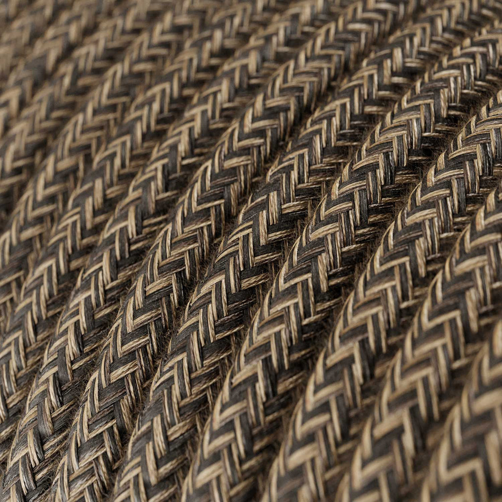 Snake, Lampenkabelsatz mit Lampenfassungen aus Holz und Kabeldurchführung Rolé Neutro – Ansicht 3