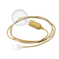 Snake Lampe aus Silikon mit Schalter und Stecker – Senfgelb