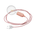 Snake Silikonlampe mit Schalter und Stecker – Lachsrosa