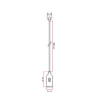 Snake Lampe aus Silikon mit Schalter und Stecker – Wiesengrün – Ansicht 4