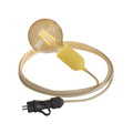 Snake Modulair Pastel, tragbare Außenlampe, 5 m Textilkabel, IP65-Fassung und Stecker – Senfgelb