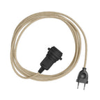 Snake für Lampenschirm – Plug-in-Leuchte mit buntem RN06-Stoffkabel