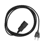 Snake Twisted – Plug-in-Lampe mit geflochtenem Textilkabel TC04