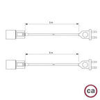 Snake Twisted – Plug-in-Lampe mit geflochtenem Stoffkabel TM25 – Ansicht 3