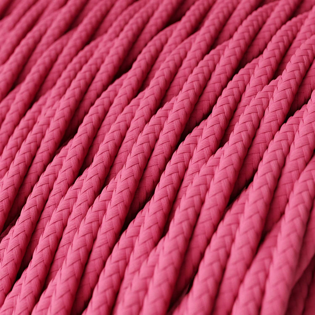 Snake Twisted für Lampenschirme – Stecklampe mit geflochtenem Textilkabel TM08 – Ansicht 2