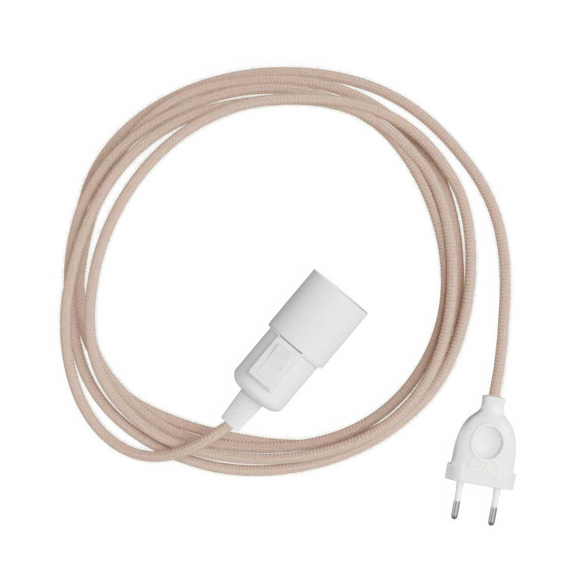 Snake Zig-Zag – Plug-in-Lampe mit Textilkabel in Zig-Zag-Optik RD71