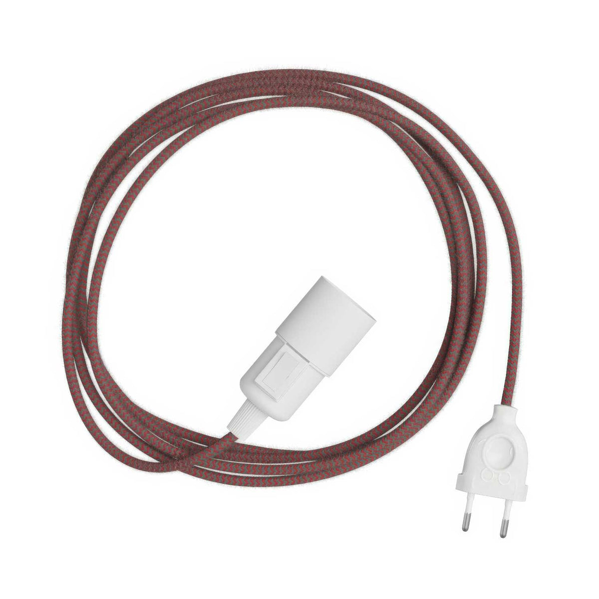 Snake Zig-Zag - Plug-in-Lampe mit Textilkabel im Zig-Zag-Effekt RZ28