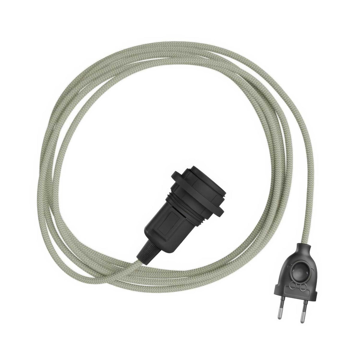Snake Zig-Zag für Lampenschirm – Plug-in-Lampe mit Zickzack-Stoffkabel RD72