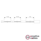 SnakeBis Cord – Weiße Plug-in-Lampe mit geflochtenem Juteseil – Ansicht 4