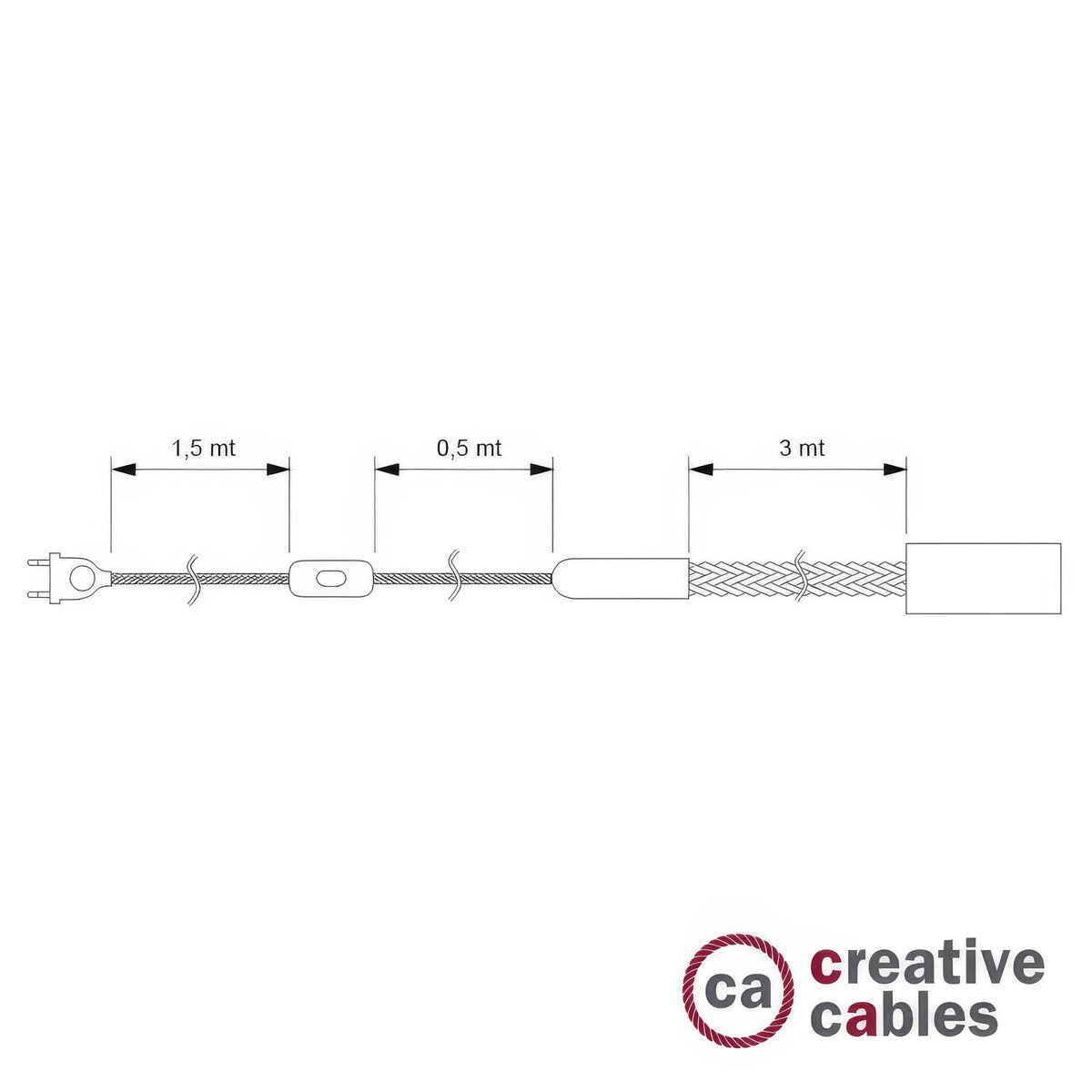 SnakeBis Corda – Plug-in-Lampe mit geflochtenem Juteseil – Ansicht 4