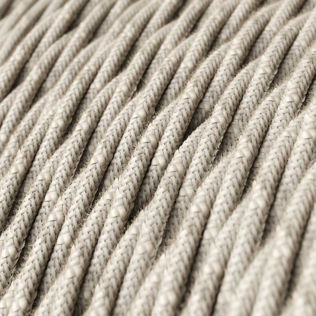 SnakeBis Twisted für Lampenschirm – Verkabelung mit Fassung und geflochtenem Stoffkabel TN01 – Ansicht 2