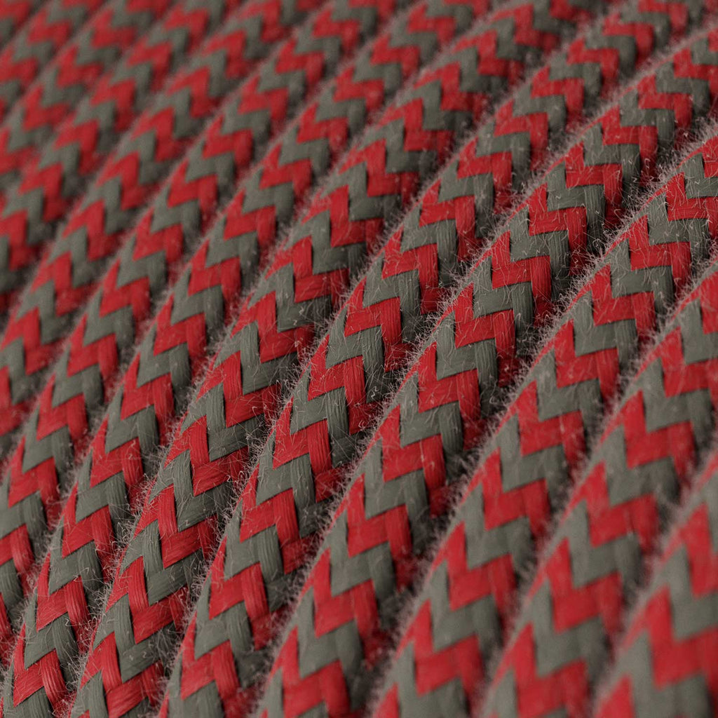 SnakeBis Zig-Zag – Verkabelung mit Lampenfassung und Textilkabel im Zig-Zag-Muster RZ28 – Ansicht 2