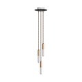 Komplette 3-fach Pendelleuchte mit P-Light und Rose-One 200mm - Kupfer