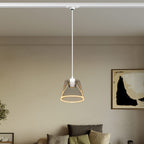 Pendelleuchte für Schienensysteme mit Ghost-Konus-Lampe smoky - Weiß – Ansicht 2
