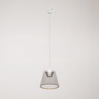 Pendelleuchte für Schienensysteme mit Ghost-Konus-Lampe smoky - Weiß