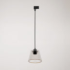 Pendelleuchte für Schienensystem mit Cone Ghost-Lampe – Schwarz