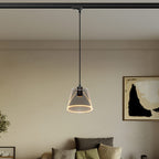 Pendelleuchte für Schienensystem mit Cone Ghost-Lampe – Schwarz – Ansicht 2
