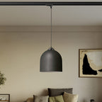 Schiene für Schienensystem mit Lampenschirm Campana M aus Keramik – Tafel – Ansicht 2
