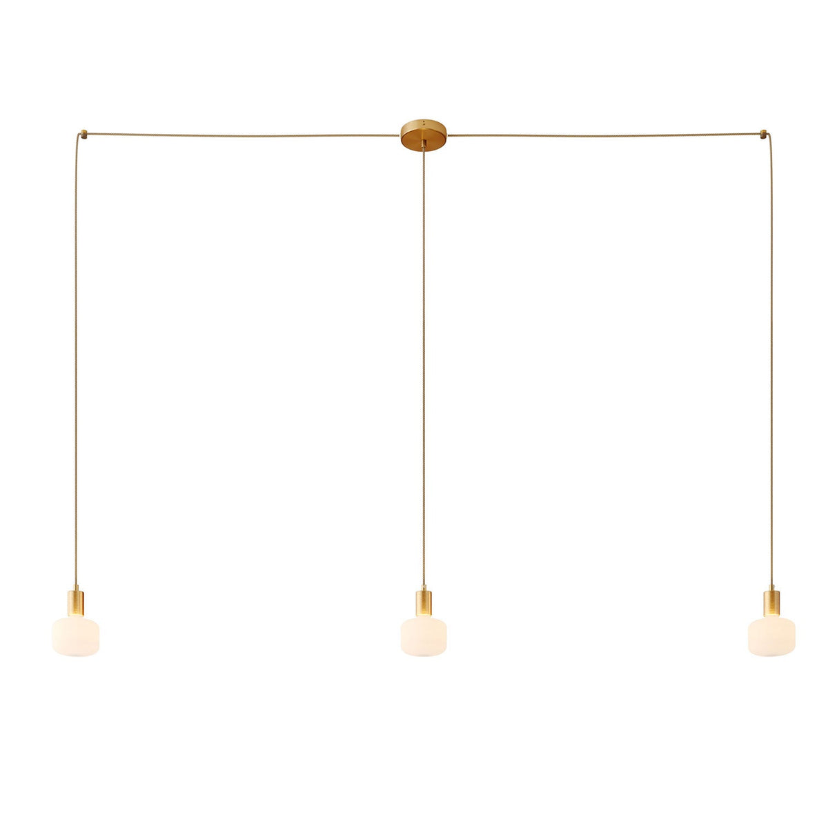 Spider – Mehrfach-Pendelleuchte mit 3 Abhängungen und Metallfinish – Satinbronze