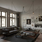 Spider – Mehrfach-Pendelleuchte mit 6 Abhängungen und Metall-Finish – Messing – Ansicht 3