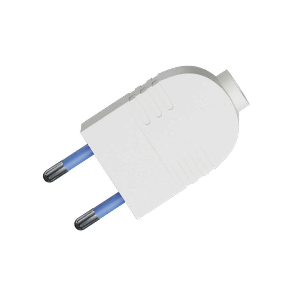 Steckerpendel Maisgelb – Stecker 2-polig 10 A – IMQ – Weiß